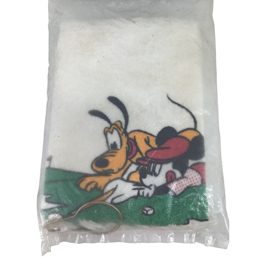 Vintage Disney Sport Towel Mickey & Pluto Golf Scene Collectible - Picture 2 of 3